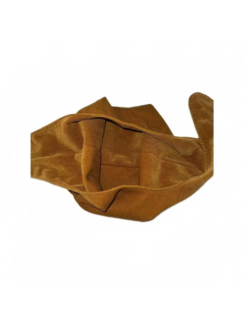 Merit Corduroy Makeup Bag Cosmetic Case Pouch Bag Tie Closure Brown Tan NWOT